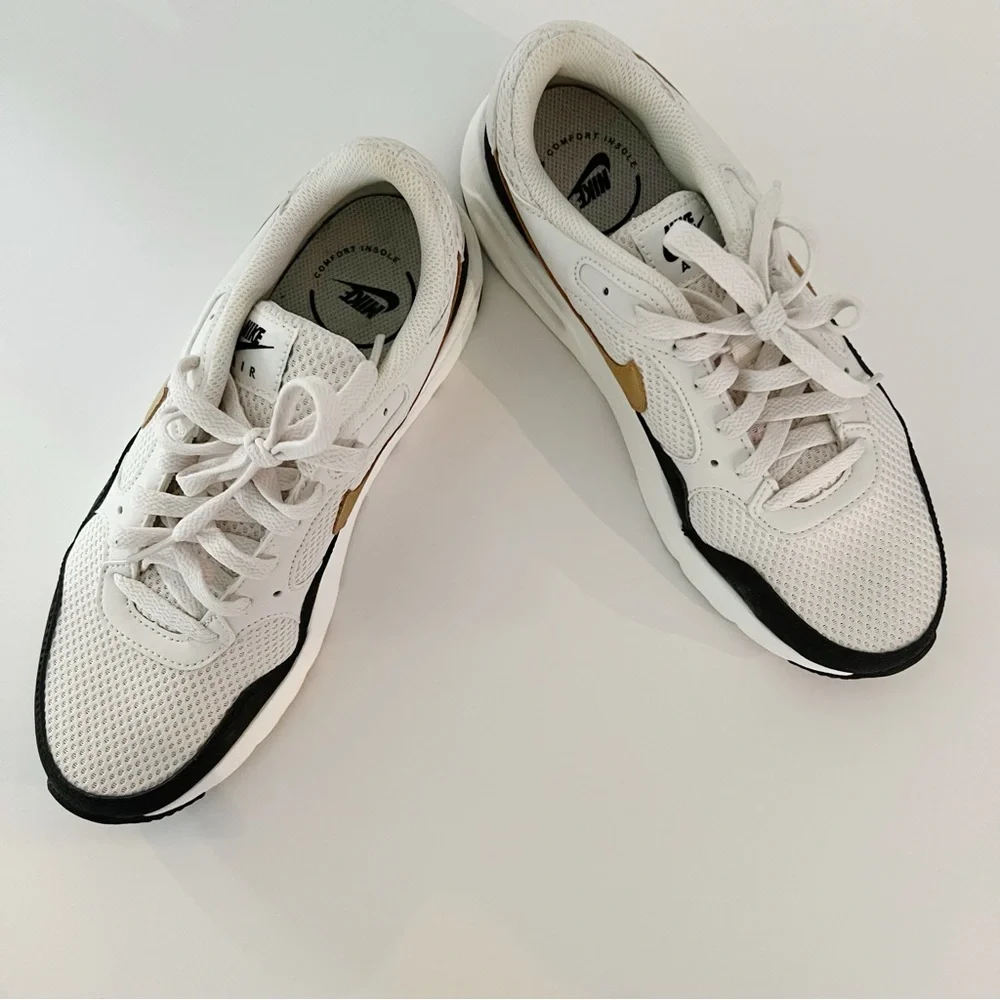 NIKE Women’s Air Max Nike Air Max Beige Metallic Gold - Picture 6 of 9